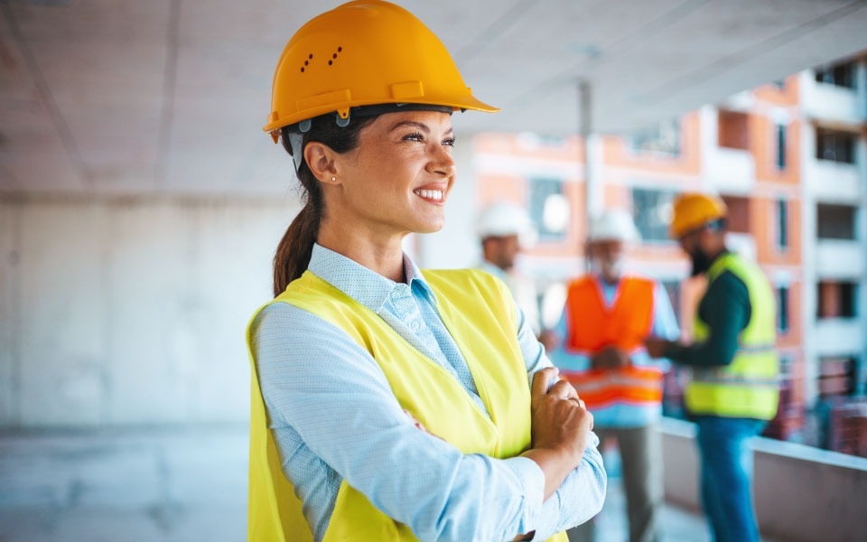 Independent contractor at work on site